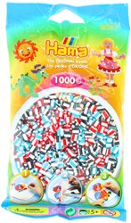 Hama perles à repasser - Mélange rayé 1000 pièces - Jouet créatif
