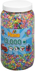 Hama perles à repasser tub 13000 pièces couleurs pastel loisirs créatifs