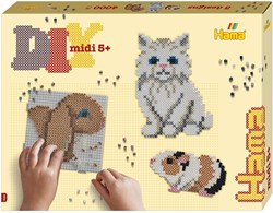 Hama coffret perles à repasser animaux mignons 4000 pièces jouet