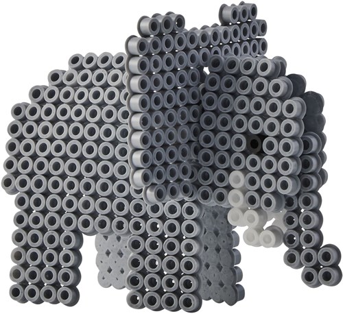 Hama boîte cadeau perles à repasser 3D safari - set créatif-3