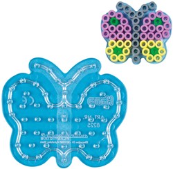 Hama plaque maxi perles à repasser papillon - jouet créatif transparent
