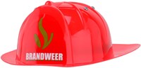 Johntoy Casque de pompier - Casque jouet pour enfants - Rouge