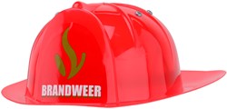 Johntoy Casque de pompier - Casque jouet pour enfants - Rouge