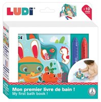 Ludi livre de bain livre à colorier pour le bain avec crayons plaisir aquatique-2