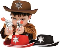 Boland chapeau de cowboy feutre enfant déguisement shérif 55 cm polyester