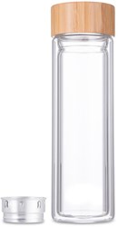 Svenska Living bouteille en verre double paroi avec filtre inox 400ml théière