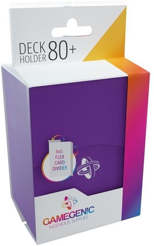 Gamegenic boîte à cartes violette 80+ cartes à collectionner plastique