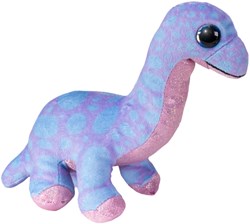 Lumo Stars peluche dinosaure Brontosaur violet 15cm jouet doux