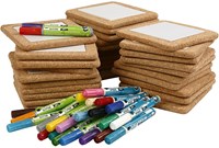 Creativ Company kit créatif dessous-de-verre à peindre 30 pièces liège-3