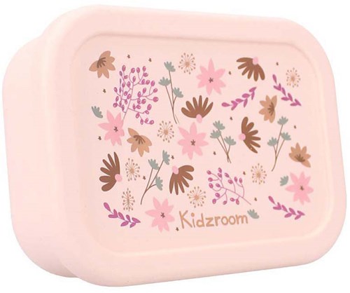 Kidzroom boîte à déjeuner fleurs rose boîte à lunch en silicone pour enfants