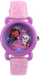 Vadobag Montre enfant Gabby's Maison de poupée violet pailleté Kids Time