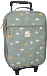 Kidzroom trolley valise enfant dinosaure - valise verte pour enfants
