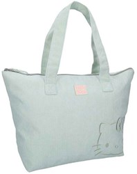 Vadobag Hello Kitty sac cabas vert velours côtelé - élégant et pratique