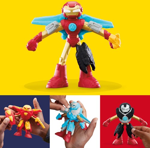 Hasbro Play-Doh Marvel Iron Man Coffret - Pâte à modeler - Figurine Iron Man incluse-3