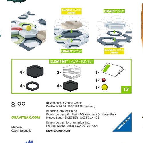 Ravensburger GraviTrax Set d’Adaptateurs - Extension Circuit à Billes Jouet-2