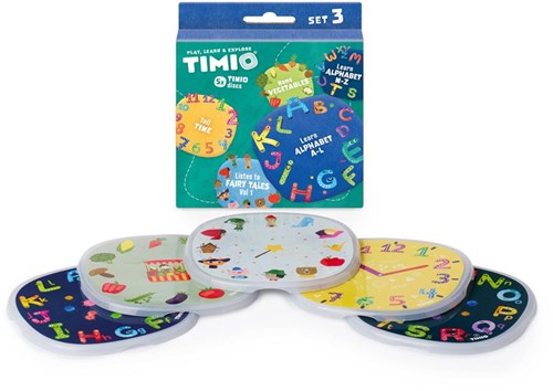 Timio set de disques éducatifs - 5 disques magnétiques pour TIMIO Player