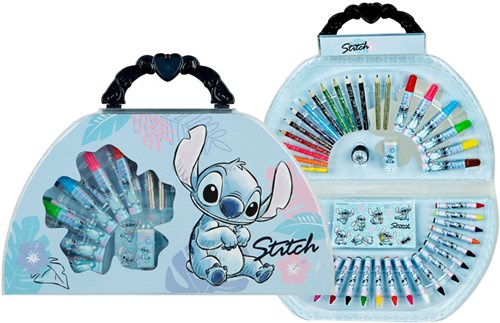 van der Meulen mallette de coloriage Stitch 51 pièces set créatif enfants-3