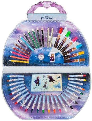 van der Meulen valisette de coloriage Frozen - coffret Disney 51 pièces-3