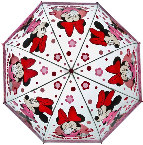 Undercover parapluie Minnie Mouse transparent rose pour enfants-2