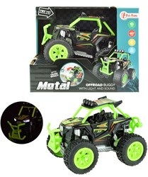 Toi-Toys Buggy tout-terrain voiture jouet friction 19cm vert
