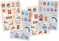 Folat autocollants personnages Sinterklaas - Stickers Sinterklaas 49 pièces papier-3