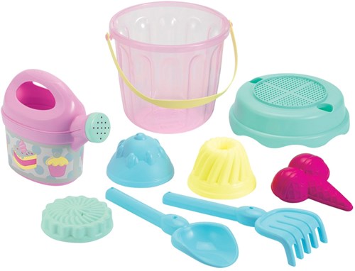 Ecoiffier seau moules à sable jouet de plage 9 pièces plastique