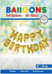 Globos ballon en aluminium anniversaire or décoration Happy Birthday