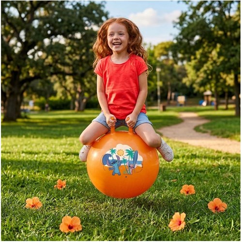 Mondo ballon sauteur Stitch 50cm jouet coloré pour enfants-3