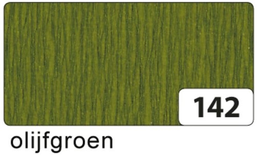 10 feuilles de crêpe folia vert olive 822142