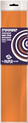 10 feuilles de papier crépon orange 100511