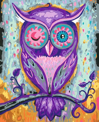 Ravensburger peinture par numéros - Dreaming Owl - Kit créatif pour adultes-3