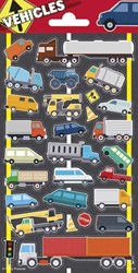 Totum autocollants véhicules planche - voiture camion bus enfants