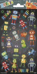 Totum autocollants robots feuille de stickers papier pour enfants et adultes