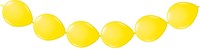 Folat ballons à nouer jaunes - Guirlande de ballons 3 mètres - 8 pièces