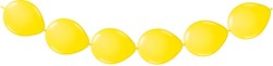 Folat ballons à nouer jaunes - Guirlande de ballons 3 mètres - 8 pièces