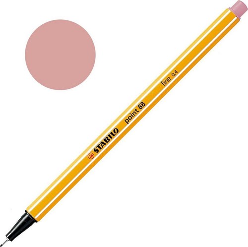 Stabilo feutre point 88 0,4 mm rose blush - accessoire d'écriture