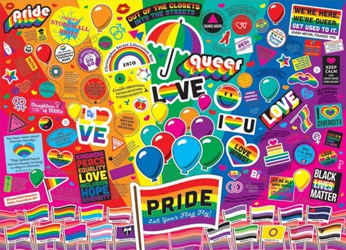 Cobble Hill puzzle 1000 pièces - Pride - casse-tête coloré-2