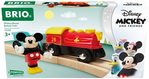Brio train à piles Mickey Mouse - Train jouet Disney pour enfants