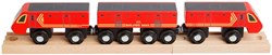 BigJigs jouet train en bois - Train postal pour enfants
