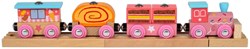 BigJigs train en bois Sweetland Express - train jouet coloré