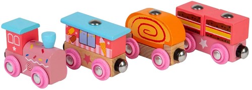 BigJigs train en bois Sweetland Express - train jouet coloré-3