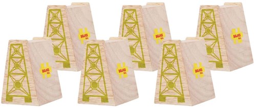 Bigjigs Piliers de pont en bois-2
