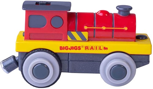 BigJigs train puissante locomotive rouge électrique jouet à piles