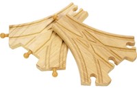 BigJigs rails de train en bois aiguillage 3 voies - extension circuit