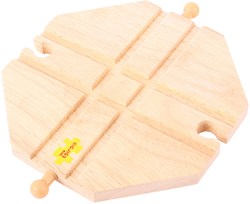 BigJigs rails de train en bois - croisement - accessoire pour circuit en bois
