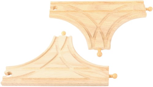 BigJigs rails de train en bois jonction en T - set d'extension pour circuit