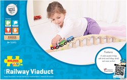 BigJigs viaduc ferroviaire en bois - accessoire train en bois