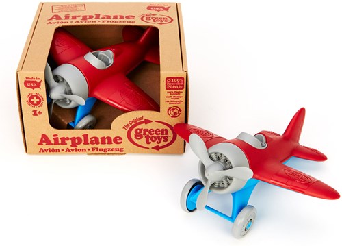 Green Toys avion - avion jouet rouge durable pour enfants-2