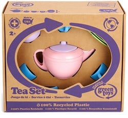 Green Toys Service à thé avec théière rose