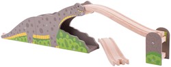 BigJigs pont dinosaure en bois - Accessoire Bronto Riser pour circuit train